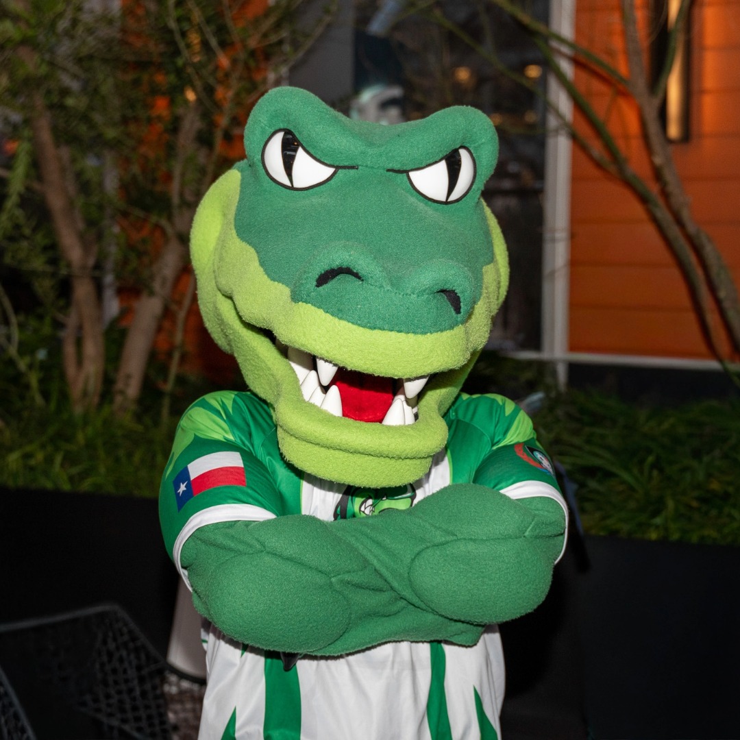 gator posing with crossed arms