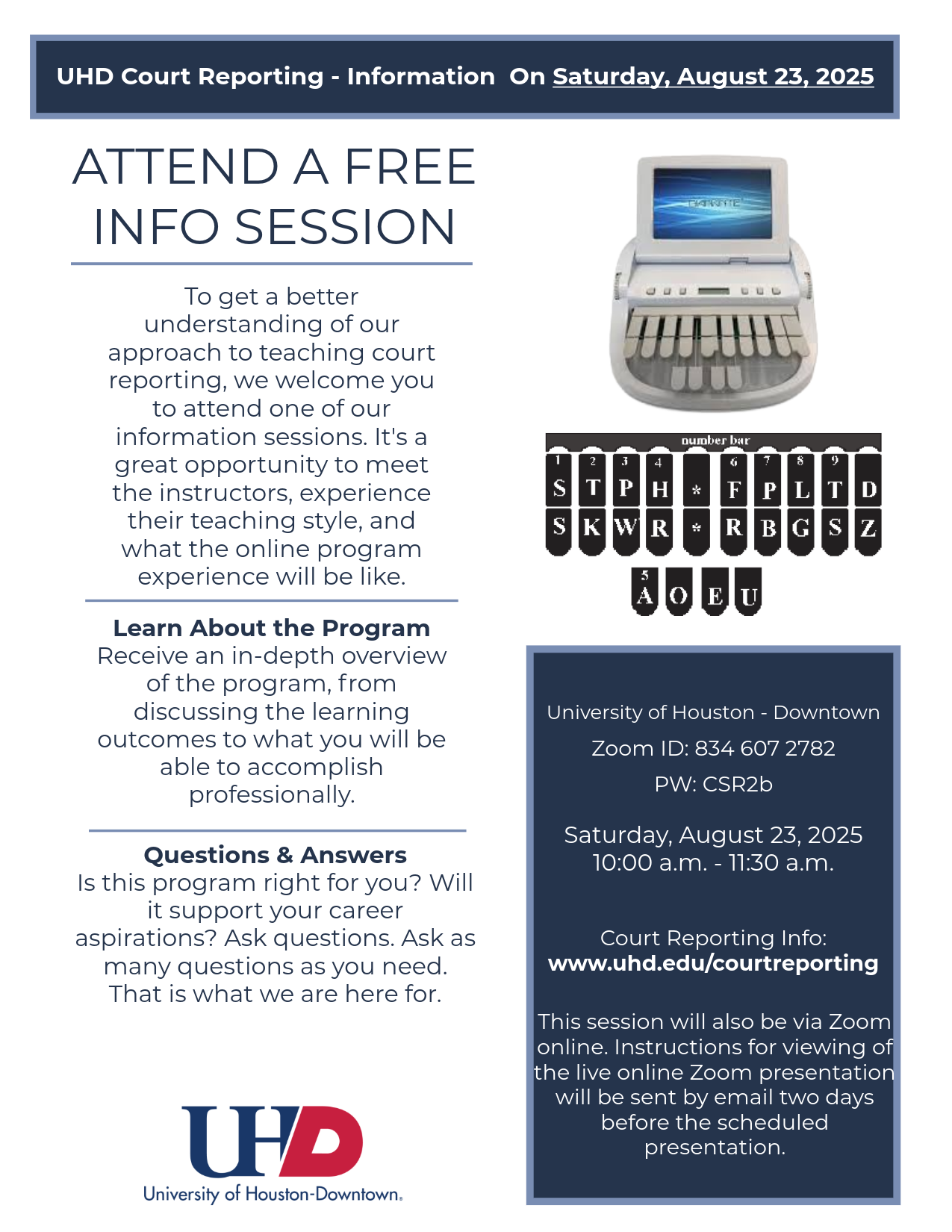 image of a info session flyer