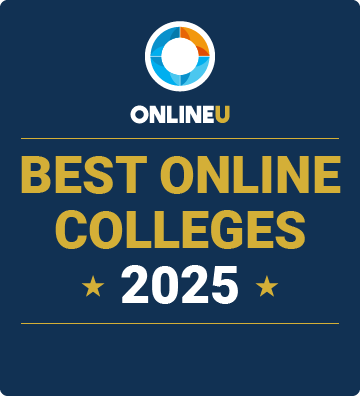 2025 OnlineU best college for Psychology badge