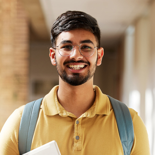 Male college student