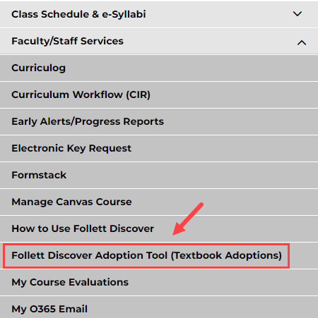 Follett Discover Menu Button
