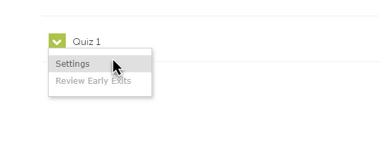 LDB Settings Using Menu to Select Settings