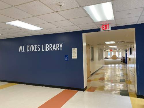 entrance to the library reading room