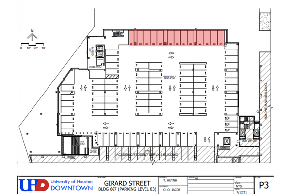 map of girard street building parking level 03