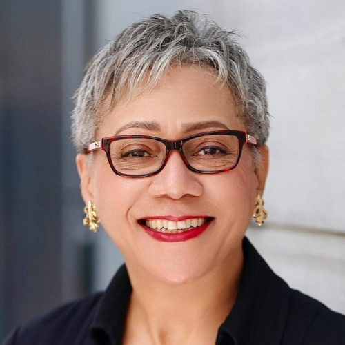 Andrea Shiloh, board member for the Premier America Foundation, smiles