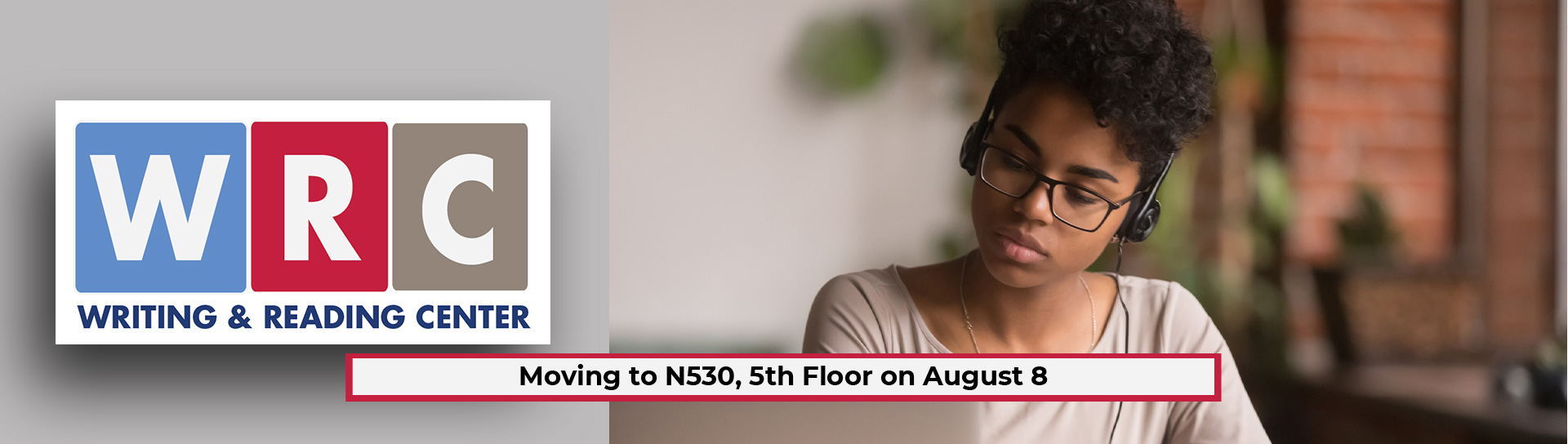 WRC Student studying