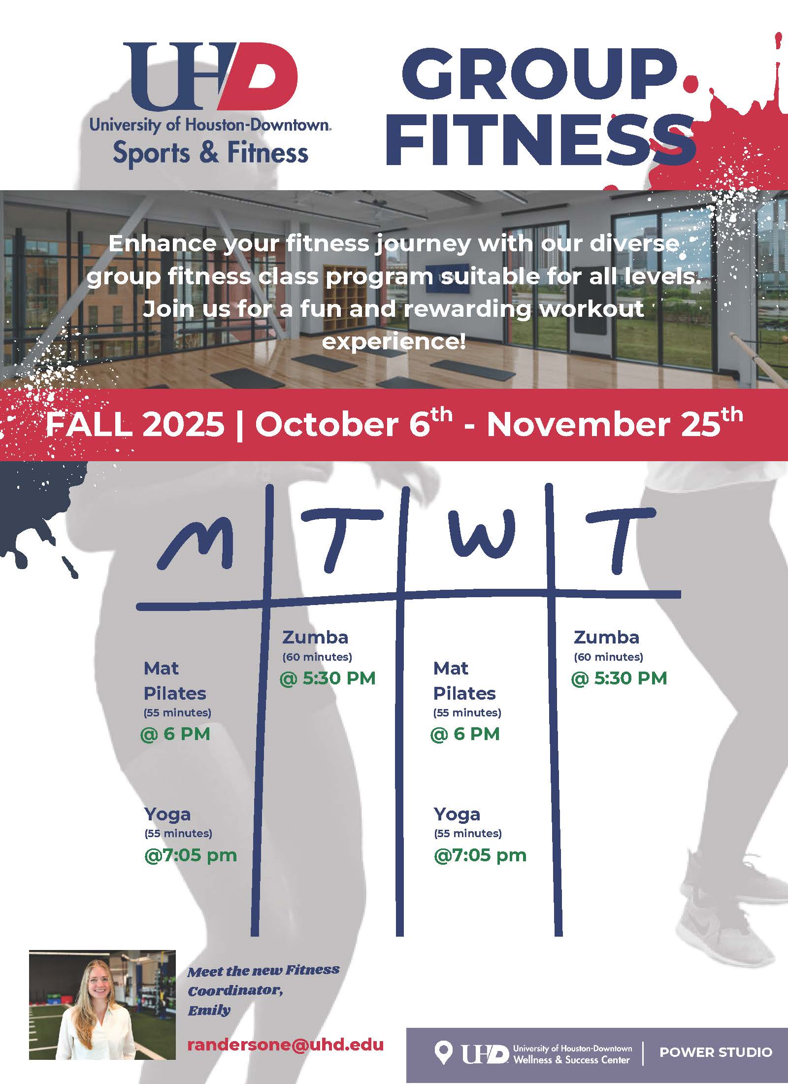 Fall 2025 Group Fitness Classes