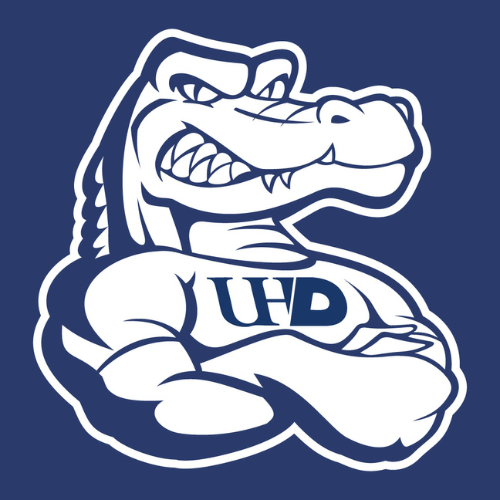 Ed u gator with arms folded